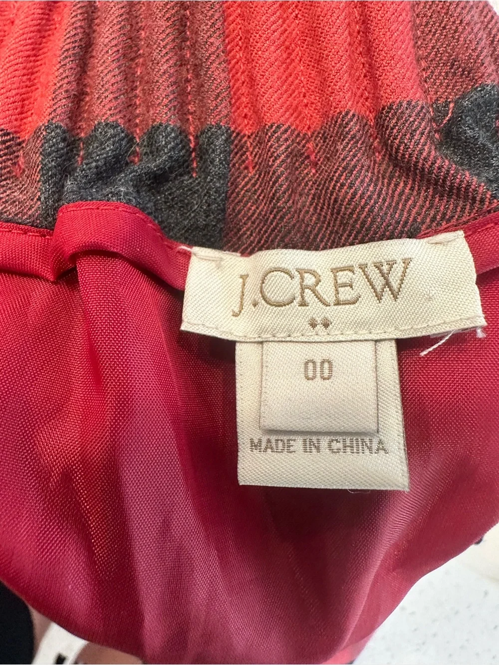 J. Crew Buffalo Plaid Mini Skirt